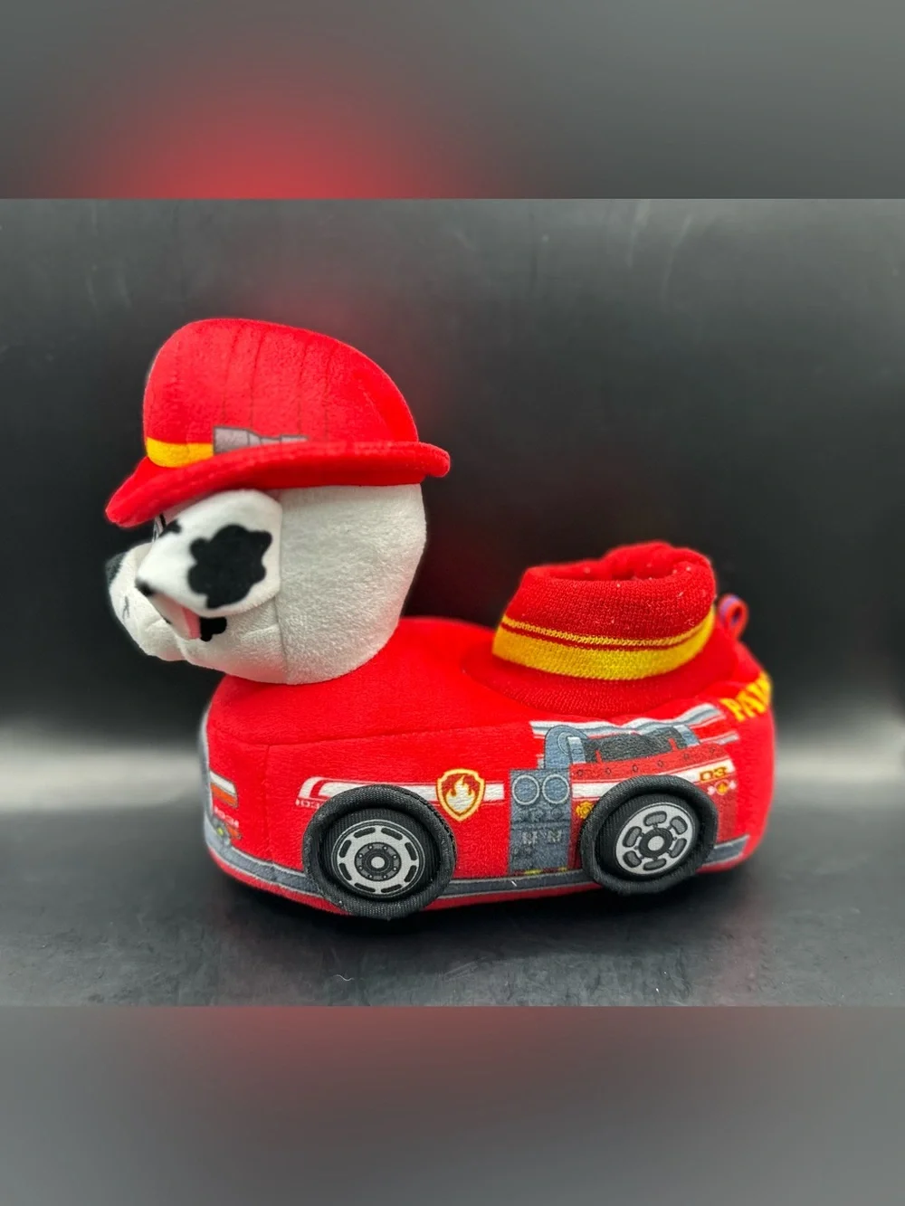 Nickelodeon Paw Patrol Youth Slip-On Slippers, Chase Marshall, Size 9/10 (USED)